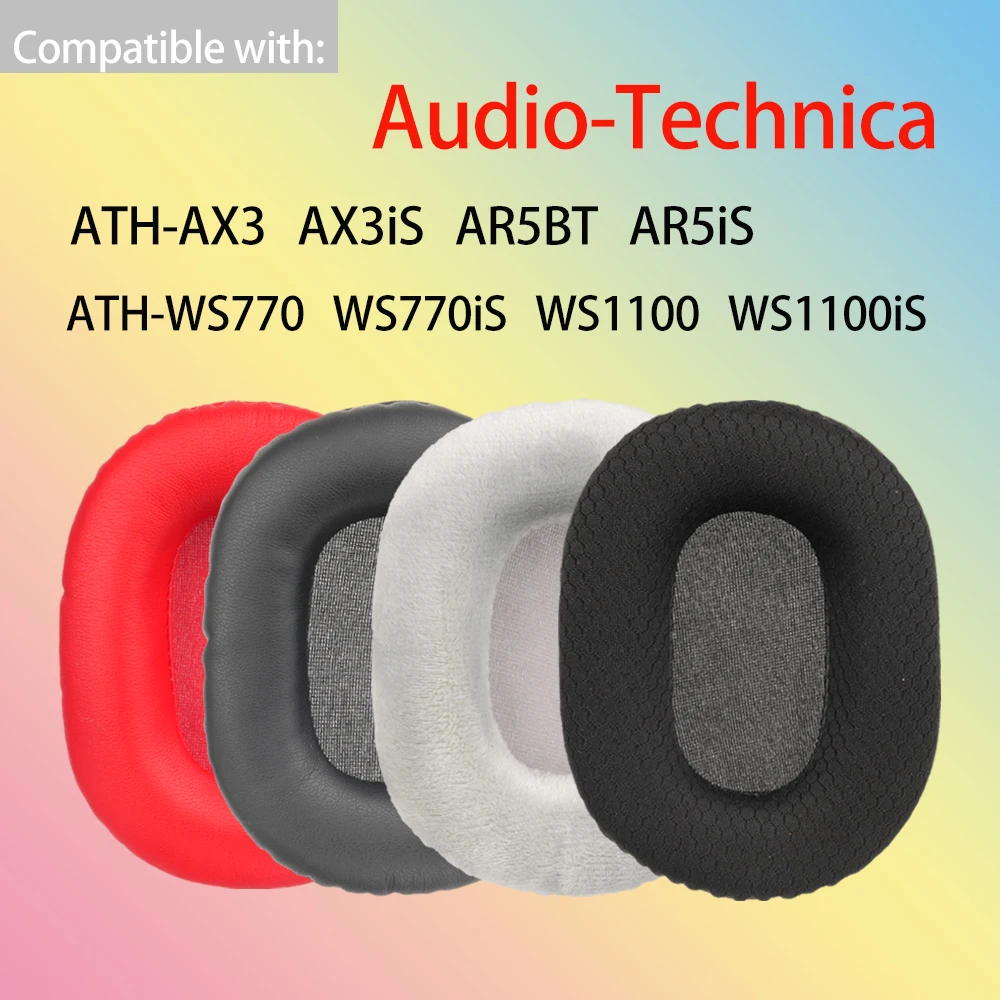 Earpads for Audio-Technica ATH-AX3 AX3iS AR5BT AR5iS Headphones WS770 WS770iS WS1100 WS1100iS Ear Cushions Headset Pads Covers