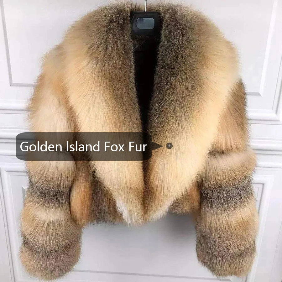 Cappotto di pelliccia di volpe naturale Cappotto corto di vera pelliccia di vendita caldo
