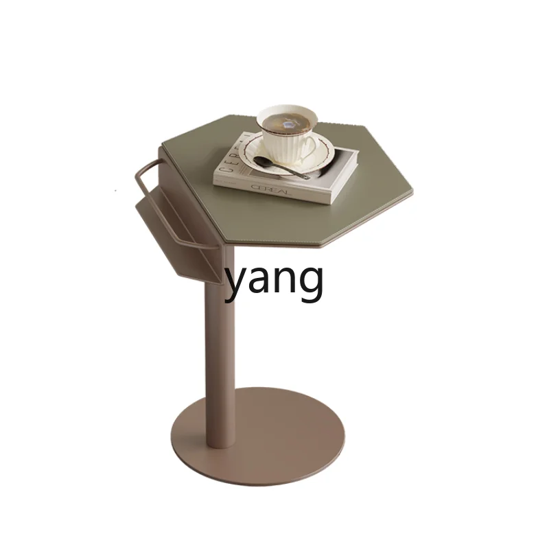 

Yjq Balcony Post-Modern Affordable Luxury Style Living Room Sample Room Table Simple Art Stainless Steel Side Table