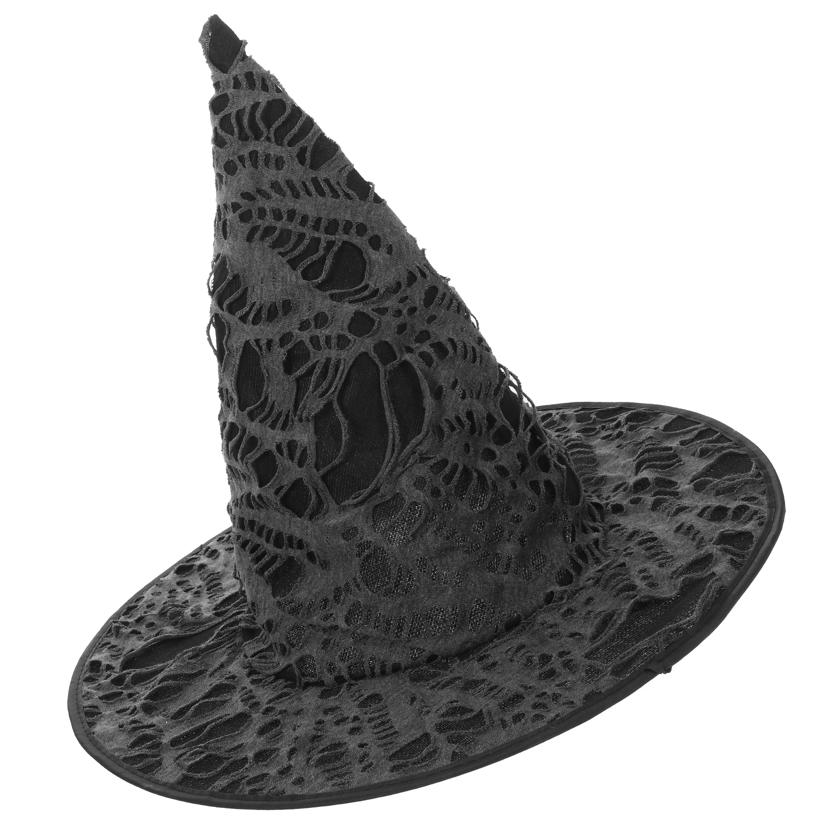 

1pc Witch Hat Hair Accessories Large Size Broken Hole Design for Halloween Cosplay Party Decorations Stylish Women Headwear