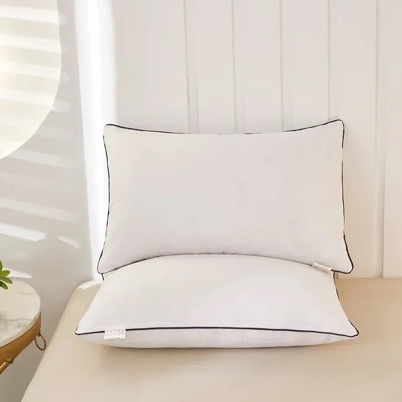 1pc White Pillow Core Home Bed Long Pillows подушки Washable Pillow Skin-friendly Neck Cushion almohadas para dormir