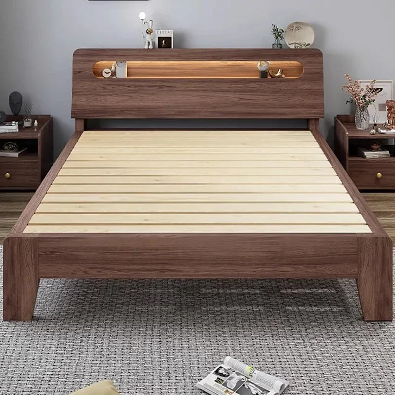 Nordic Double Bed Minimalist Free Shipping Fashionable Designer Beds High Quality Light Colchones De Cama Bedroom Furniture