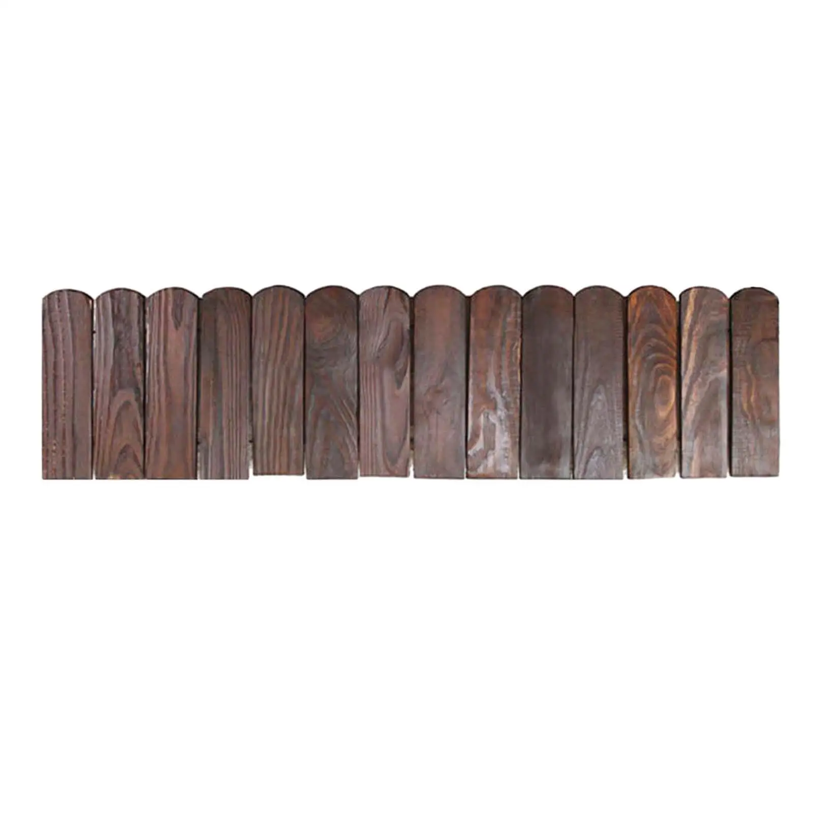 Decorative Garden Fence Wood Edging Water Resistant Fence Garden Edging Border Fence Liner for Sidewalks Lawns Garden
