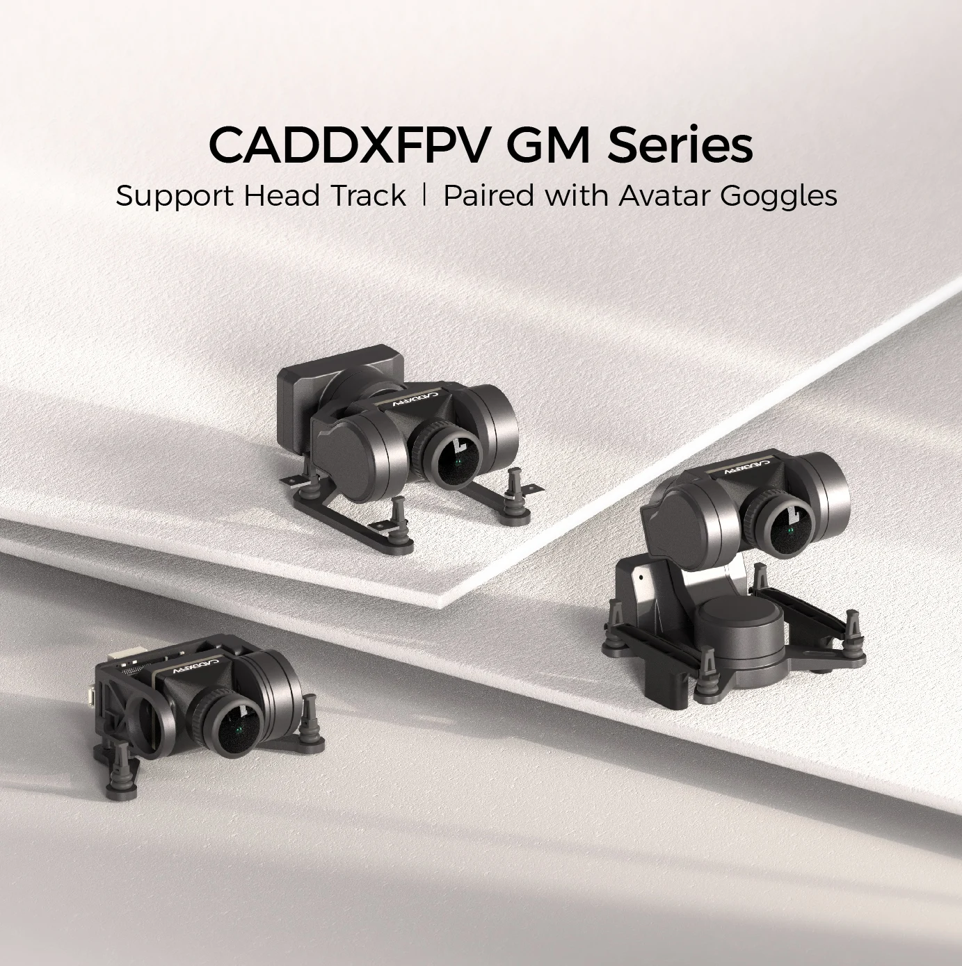 CADDXFPV GM1/GM2/GM3 Camera Gimbal Head Tracking Functionality Support AVATAR Camera Goggles For FPV RC Car/Racing Drone