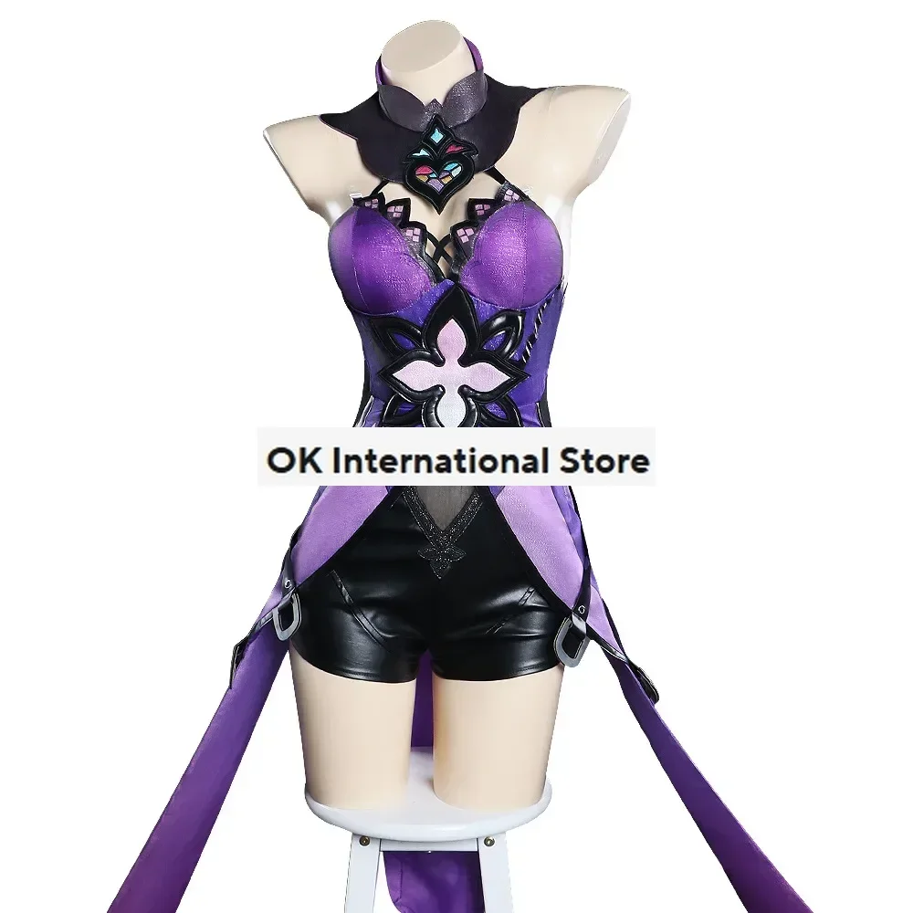 Jeu Honkai Star Rail Black FzCosplay Costume, Violet, Jupe Courte, Robe, Uniforme, Halloween, Carnaval, ix, Performance