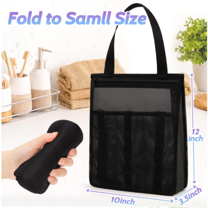 ISURE MARINE Outdoor Mesh Beach Bag Simple Handheld Storage Bag Dry Wet Separation Large Capacity Swimming And Fitness Bag