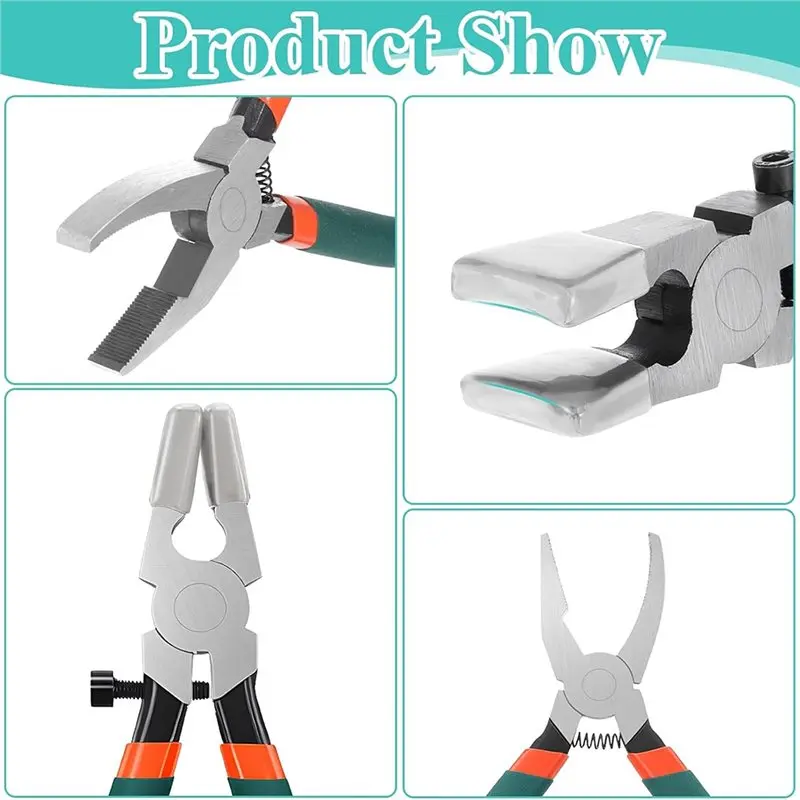 MLGB-For Stained Glass And Mosaic Glass Cutting& Breaking Pliers- Professional 2-Piece Kit