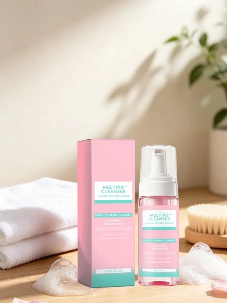 Bubble Cleanser Deep Gently Cleansing Oil Control Non Tight Light Texture Soothing Skin Moisturizing Facial Foam Mousse 150ml