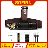 Sofirn SP40A TIR Optics  Rechargeable LED Headlamp LH351D 1200lm 18650 Headlight 18350 Angle Flashlight with Magnet Tail