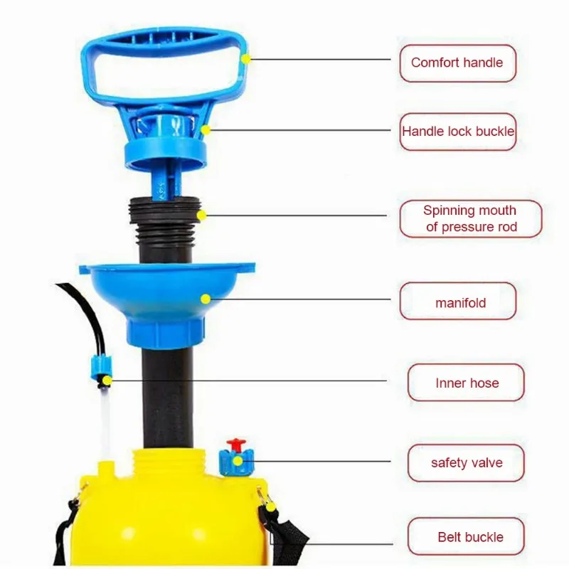 Pulvérisateur Électrique avec Pistolet de Pulvérisation existent, Outil d'Irrigation à Pression d'Air, 5l, pour Plantes de Jardin