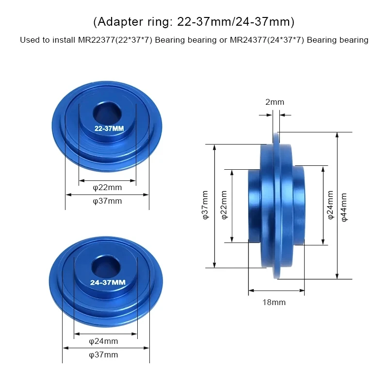 Fahrrad Tretlager Lager Entfernen Installieren Werkzeug Für MTB Rennrad BB Drücken Fit 24mm 30mm BB86 BB30 BB92 PF30 Reparatur Kit – Detail 5