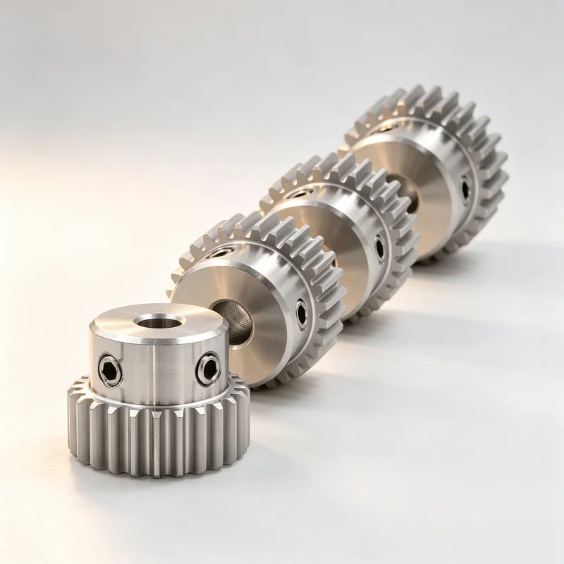 1Pc Module 1 Spur Gear SUS304 Stainless Steel 15 16 18 20 22 24 25 28 30 32 35 40 Teeth Stepped Bore 5‑16mm Motor Drive Gear