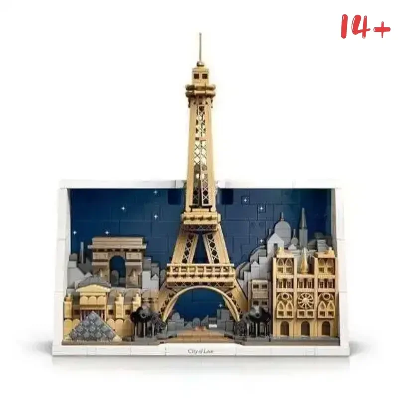 

Disney 21064 958PCS European Style Architecture Blocks DIY Assembled Model Home Desk Ornament compatible with LEGO bricks