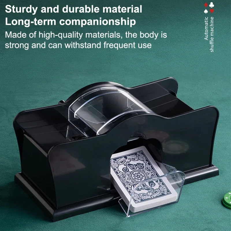 

Easy-to-Use Manual Card Shuffler 2 Deck - Perfect For Poker Gatherings Playing Card Premium Handheld Poker Shuffler Card