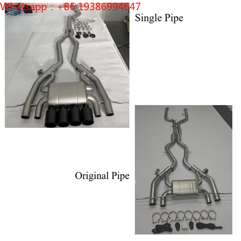 For Valvetronic Exhaust System for M2 M3 M4 G80 G82 G83 G87 S58 3.0T Catback Electronic Valved Muffler 304 Stainless Steel Pipes