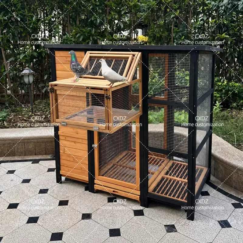 Outdoor Pigeon Cage Multi Layer Breeding Coop Rainproof Sun Protection Large Dove House for Carrier Meat Pigeons Raising