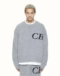 24ss Oversized CB Logo Sweaters Top Quality Jacquard Crewneck Knit Pullovers Pure Cotton Casual Women Men Sweater