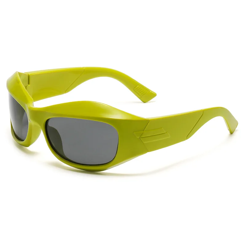 54687 große Rahmen Punk Y2K Sonnenbrille für Frauen Luxus Marke Steampunk Hip Hop Sonnenbrille Männer Vintage Oval Fahren Pilot shades