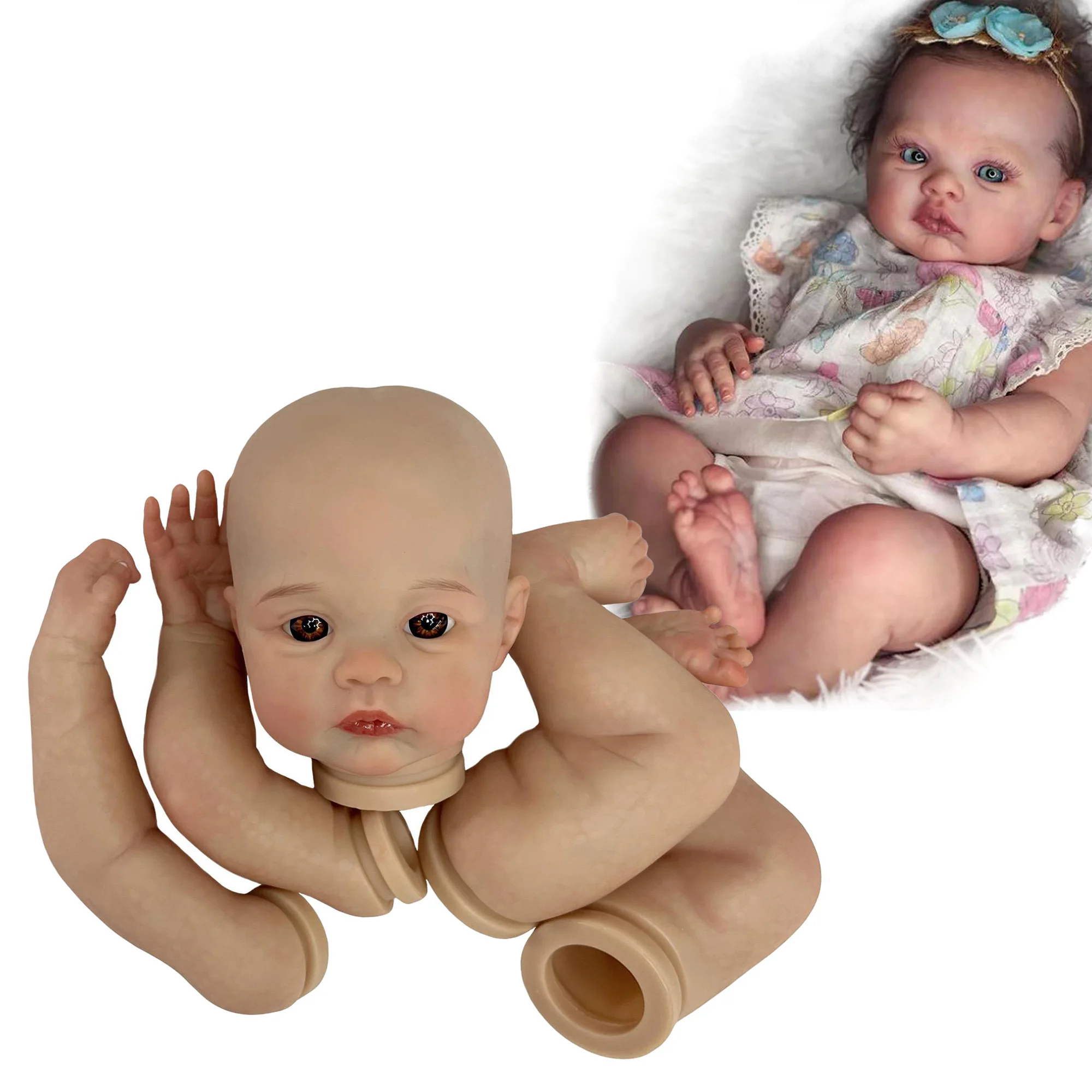 

16-17 Inch Handmade DIY Painted Reborn Doll Kits Unpainted Bebe Doll Kits Vinyl kit reborn sin pintar reborn kit