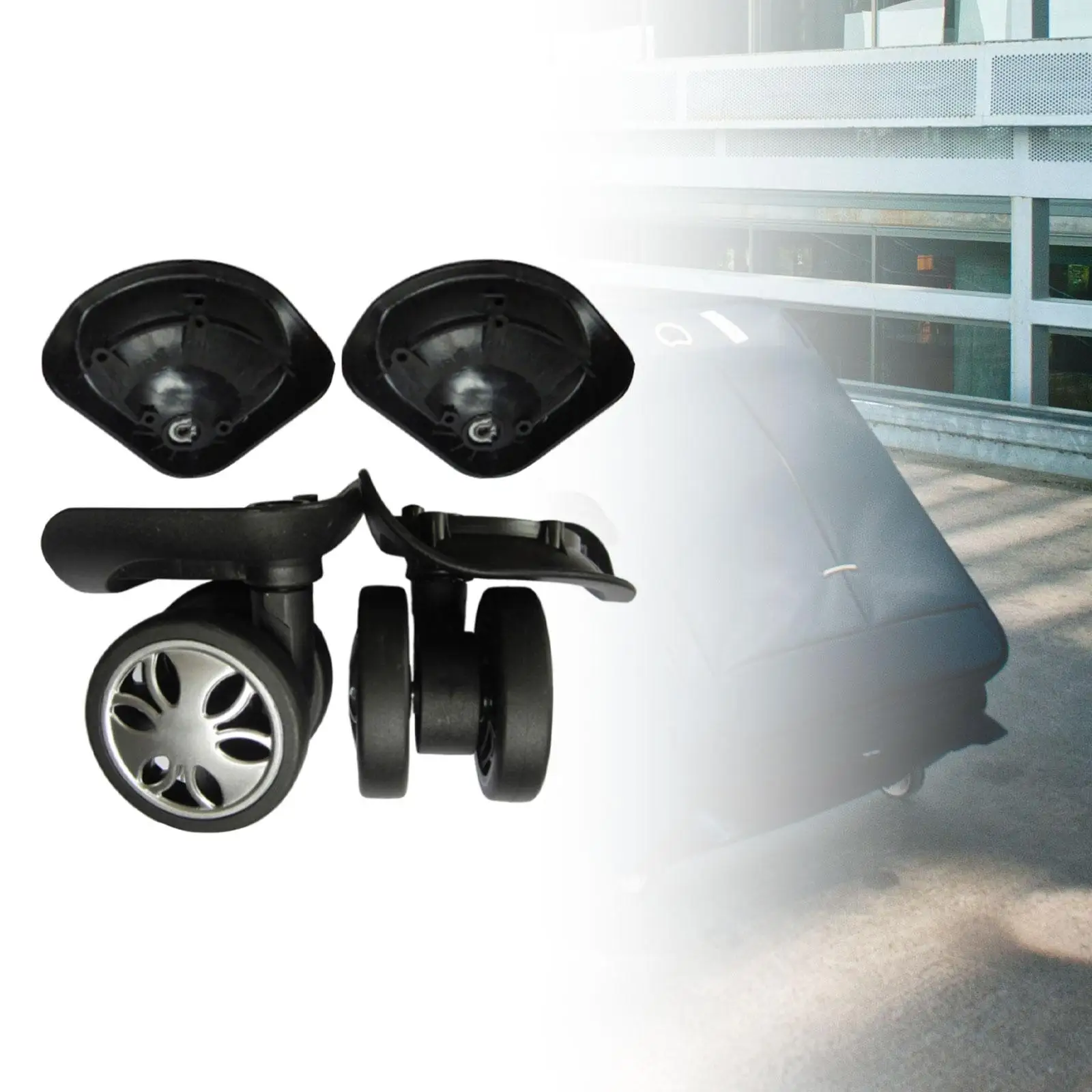 2Pcs A68 Luggage Wheel Replacement Universal Luggage Box Trolley Case Wheels