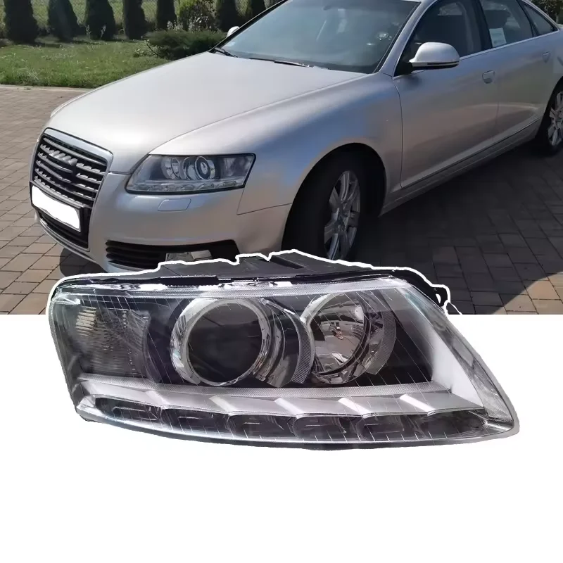 Car headlight for Audi A6 C6 head light xenon headlamp semi assembly  headlamp factory