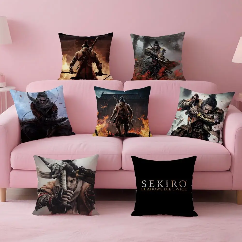 

Hot Game Sekiro Shadows Die Twice Cushion Cover Comfortable Double Sided Pillow Cover For Car Sofa Bedroom & More