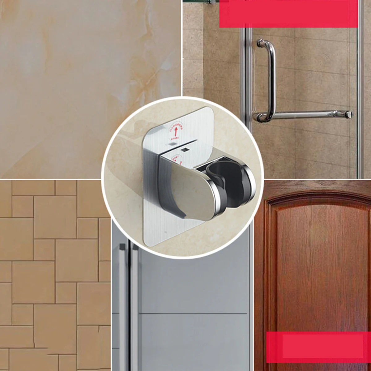 

Adjustable Shower Holder Ergonomic Design Hand Shower Bracket Shower Slider Basin Mount