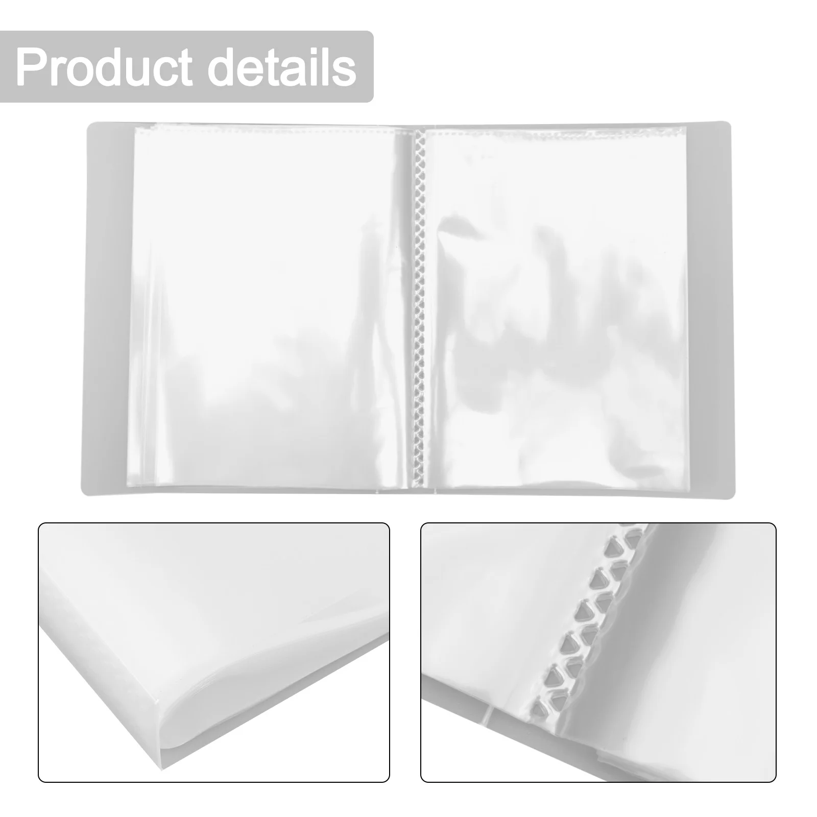 A6 Information Booklet Waterproof 4x6 Clear Photo Album With 40 Pockets Transparent Fresh Folders Material File Folders