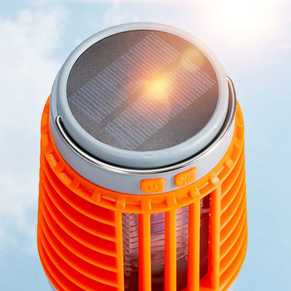 Solar Powered Mosquito Killler Lamp Waterproof Electric Bug Zapper Light Outdoor Anti Mosquito Insect Killer for Lawn Courtyard