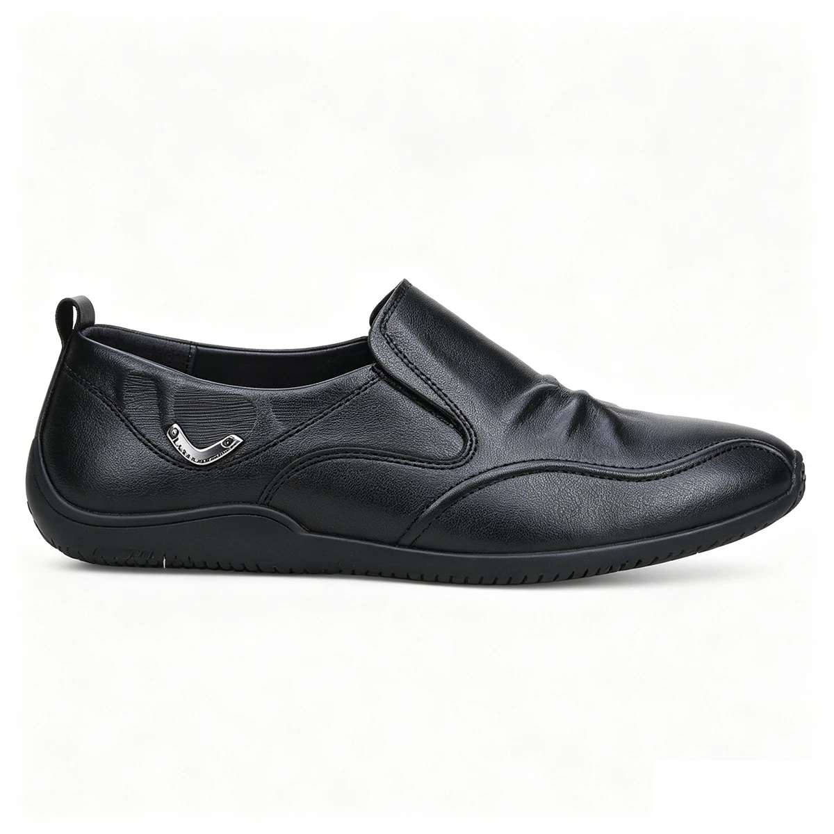 

Genuine Leather Shoes Men Business Office Lazy Wear Bean Shoes Elegant Luxury Handsome Flats Loafer Boat Shoe Walking Driving 45