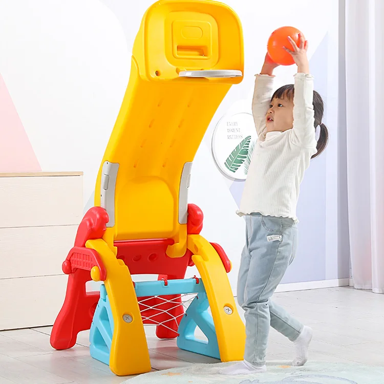 2026 Wholesale Multi-Function Household Indoor Kids Playground Mini Plastic Slide Equipment Foldable Child Slidepromote Sales