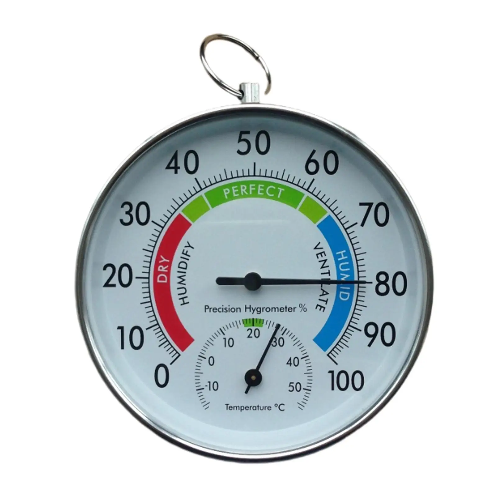 4in Round Wall Hanging Decorative Meter Indoor Garden Patio Home Hygrometer Analog Monitor