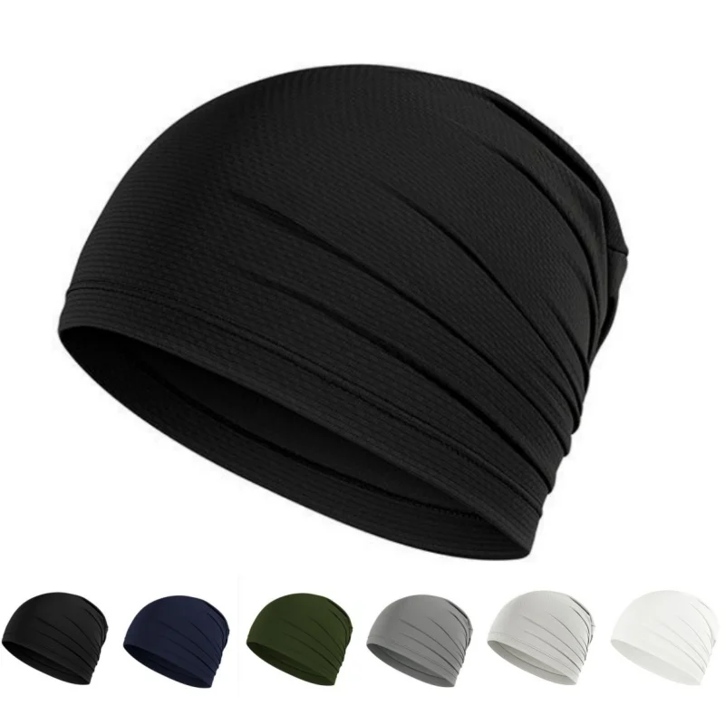 Schnell Trocknende Atmungsaktive Stretch-Beanie-Mütze Unisex Sport-Laufmütze Fahrrad-Unterhelm-Kappe Schweißabsorbierende Mütze – Detail 22