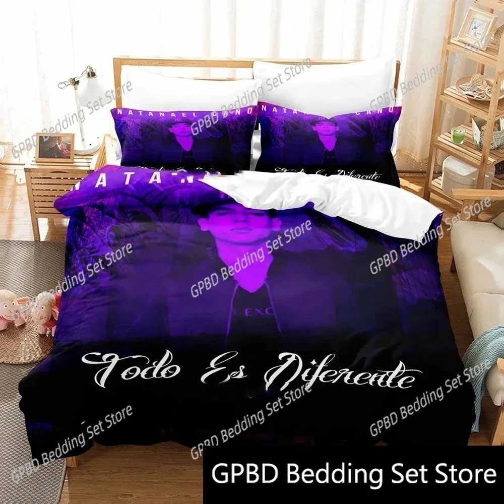 

3D Print Natanael Cano Rapper Bedding Set Duvet Cover Bed Set Quilt Cover Pillowcase Comforter king Queen Size Boys Adult
