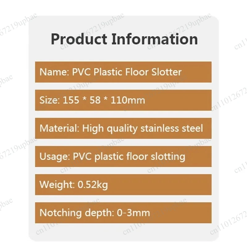 Manual Grooving Tool for Plastic Sports Floor Handheld Quick Slotting Grooving Machine for PVC Flooring Construction Work