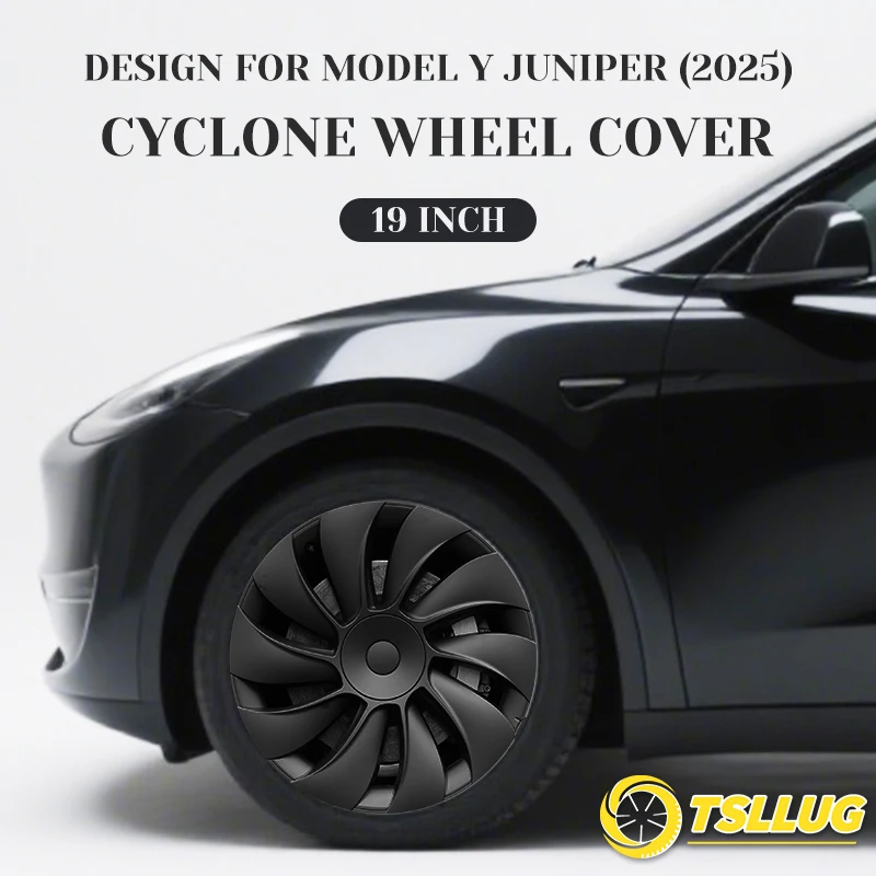 

TSLLUG 4PCS Wheel Hub Caps For Tesla Model Y Juniper 2025 19-inch 35th Style Car Wheel Hubcap Accessories Full Edge Wrapping