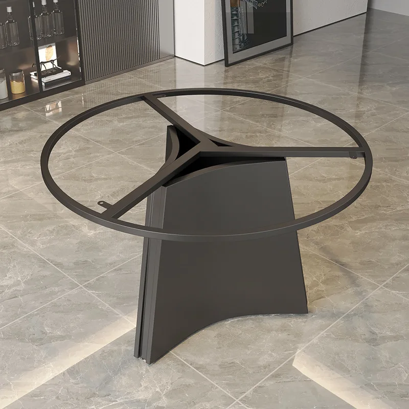 Основание обеденного стола, каменная плита, ножки стола, мраморные круглые ножки, бытовой роскошный каменный круглый кронштейн для ног