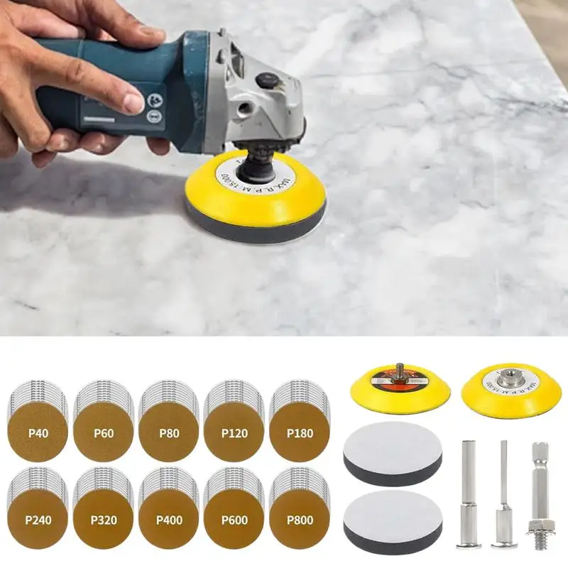 

Bowling Ball Sanding Pads 107 Pieces Sanding Drill Attachment 3 Inch Sanding Discs Sander Drill Attachment Sanding Block Drill