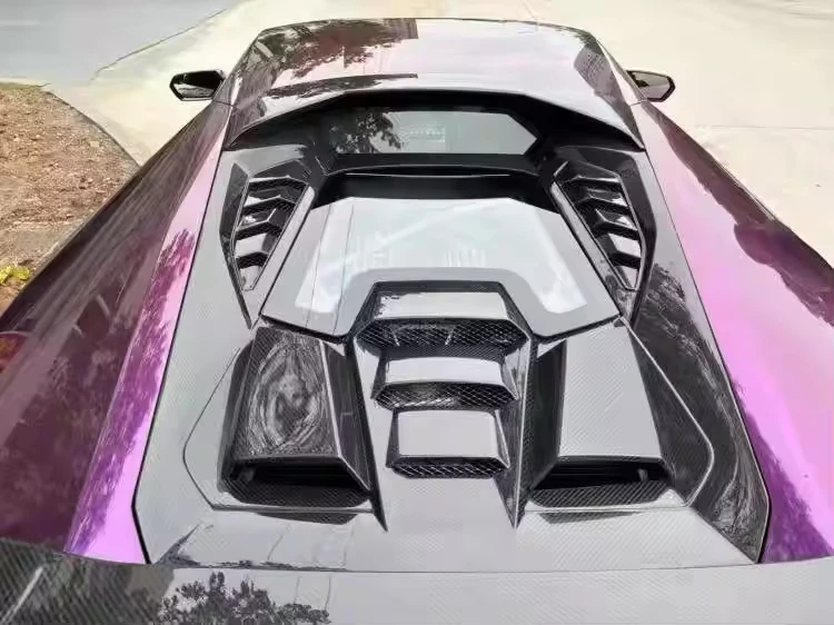 New High Quality Huracan LP580 LP610 EVO Upgrade Tecnica Carbon Fiber Rear Tail & Engine Cover Bodykit Protection