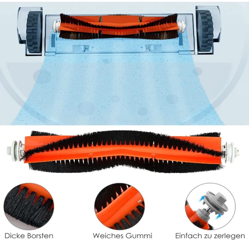 23 قطعة لشاومي روبوت فراغ X10 + X10 زائد B101GL إكسسوارات قطع غيار فرشاة جانبية رئيسية فلتر Hepa ممسحة خرقة كيس لجميع الغبار