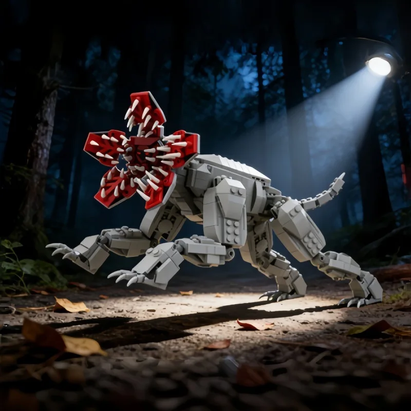 

New Hot Strange Demogorgon Carnivorous Plant Assembly Block Model Building Kit Dual Mode Monster Toy Gift for Kids Adults