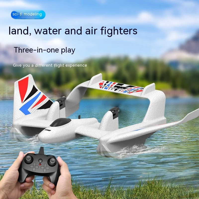 

New Bm21 Remote Control Aircraft Aircraft Model Toy Aircraft Water, Land And Air Fixed Wing Epp Foam Aircraft