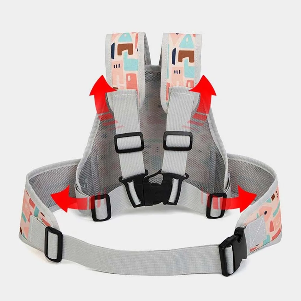 Composite Sponge Motorcycle Seat Vest Strap Adjustable Oxford Cloth Safety Seat Harness Breathable Convenient Chest Safe Belt