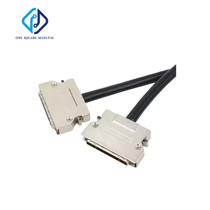 HPDB 50P straight-through scsi cable DB9 DB15 cable 28AWG 1.5 Meters