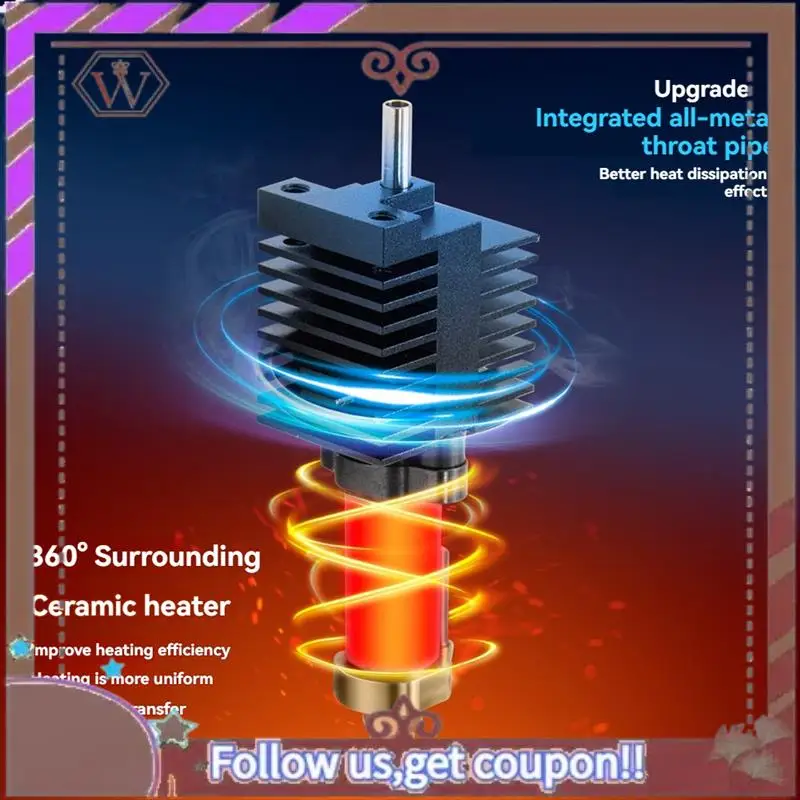 

ABBG-для Creality K2 Plus для 3D-принтера, запасная часть, комплект Hotend со сменным нагревательным блоком, быстросменная насадка Hot End