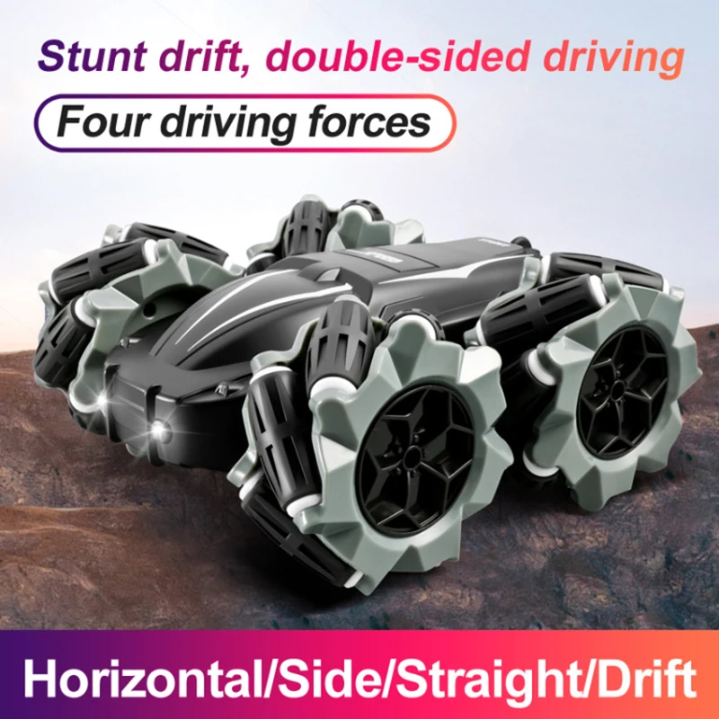 

CD200 4WD RC Car 2.4G Radio Remote Control Tumbling Stunt 360° Rotating Charging light Drifting Double-sided Car Electronic Toy