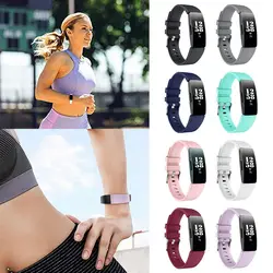 Silicone Watch WristBand 8 Colors Soft Watch Strap Watchband Replacement for r Fitbit Inspire HR/Inspire 2/Ace 2/3