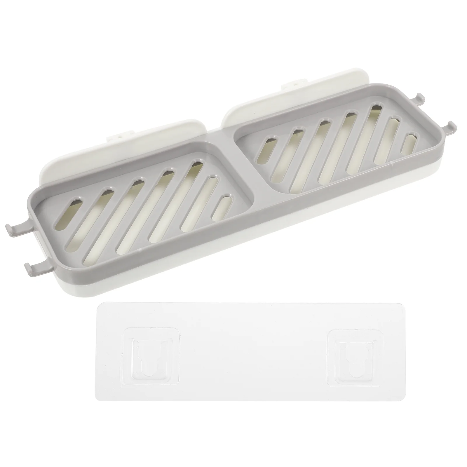 

Wall Mounted Soap Dish Compact Holder for Shower Adhesive Pp House Draining Rack Material