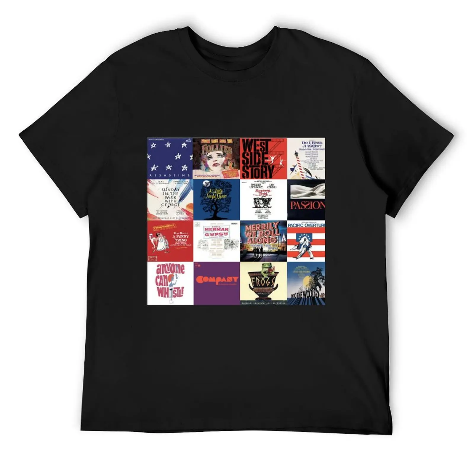 

Sondheim collage T-Shirt Man t-shirt blanks quick-drying Aesthetic clothing mens graphic t-shirts anime