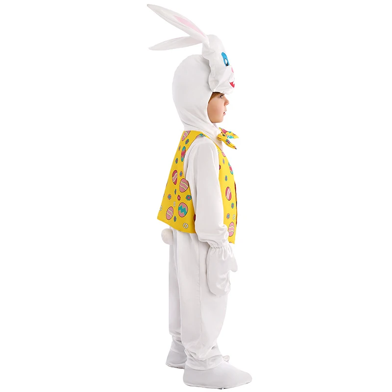 2025 New Arrival Unisex Boy Cute Carrot Hooded Jumpsuit Halloween Dress Up Girl Child Easter Bunny Costume